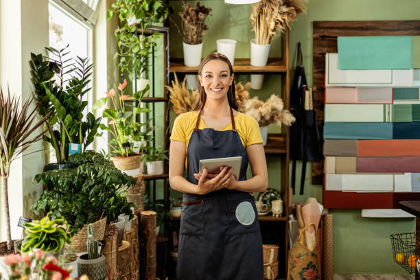 istock Taking care of flowers 1483352118