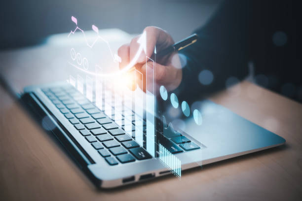 istock Changes in new planning, Hand using laptop with number 2023 new year, start new year concept digital trends,industry and business trend, strategy, investment, business planning and happy new year 1483354582
