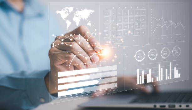 istock Working on laptops with Planning analysis and Project management online. Stock Market Investments and Digital Assets, analyzing forex trading graph financial data. Business finance background. 1483359550