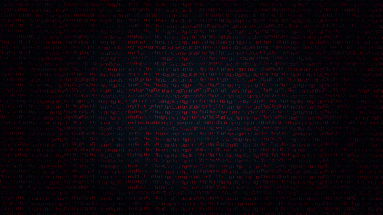 Distorted Binary Wallpaper Background Dark Web And Hacker Vector ...