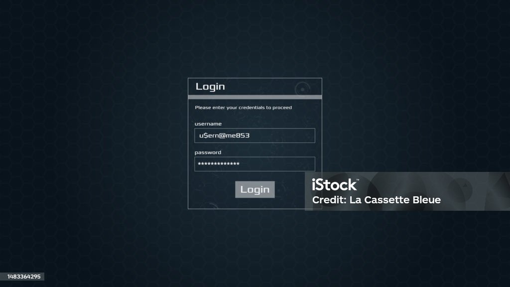Vetores de Interface De Login Tela De Login De Hackers Da Dark Web Gui ...