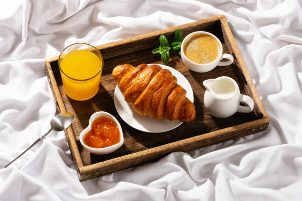 istock Breakfast in bed on a sunny morning 1483365660