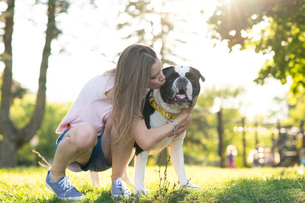 istock Kissing her Best Friend on the Head 1483365897