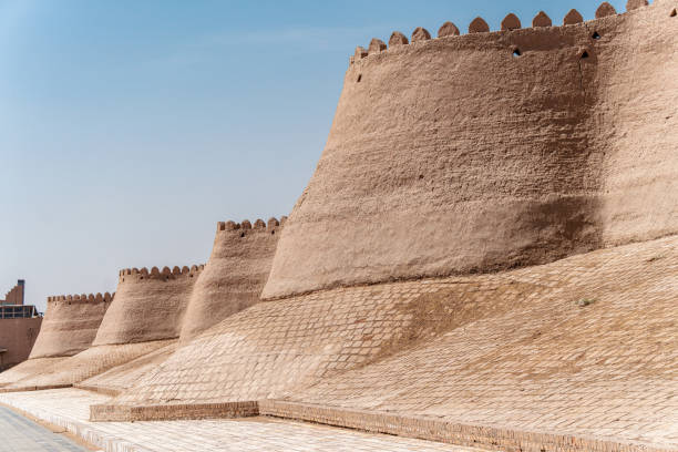istock Old Walls of Khiva Medieval Town 1483366096