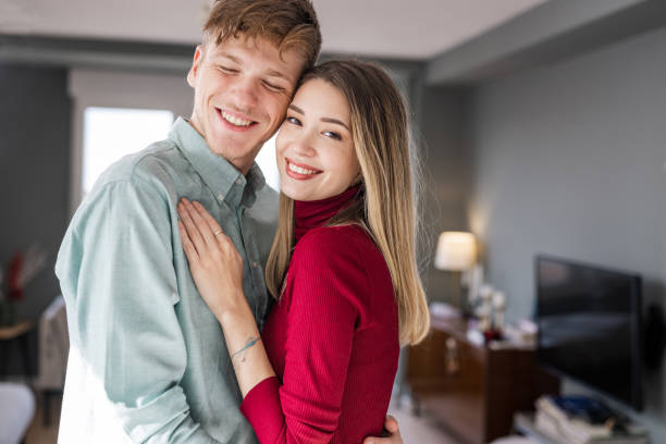istock Romantic couple indoors 1483366315