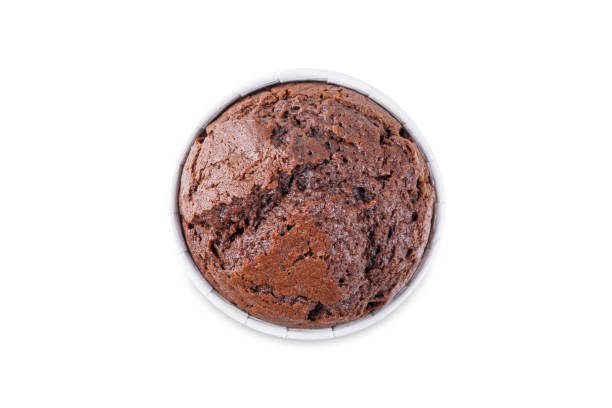 istock Fresh chocolate muffins on a white isolated background 1483370214