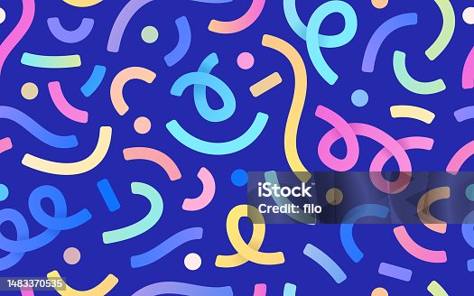 istock Seamless Confetti Celebration Party Excitement Background 1483370535