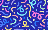 istock Seamless Confetti Celebration Party Excitement Background 1483370535