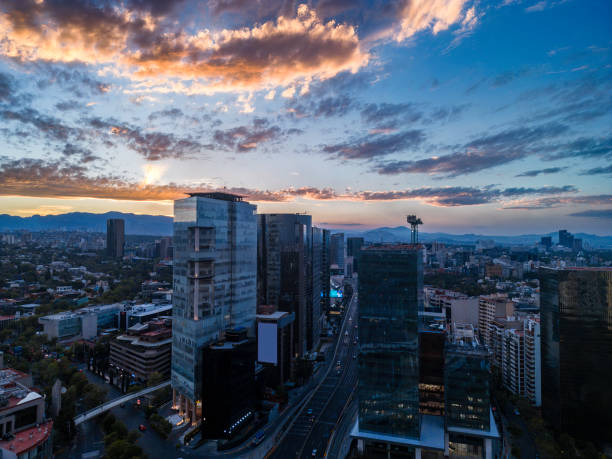 istock Mexico City Office buildings at sunset 1483373603