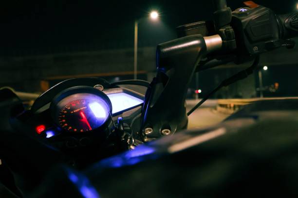 istock an image of a dashboard and some lights on the motorcycle 1483375557