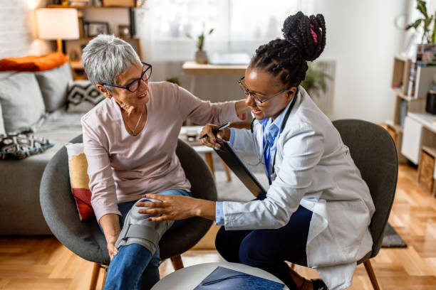 istock Control medical examination at home 1483379859
