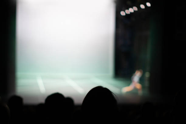 people watching a play at the theater