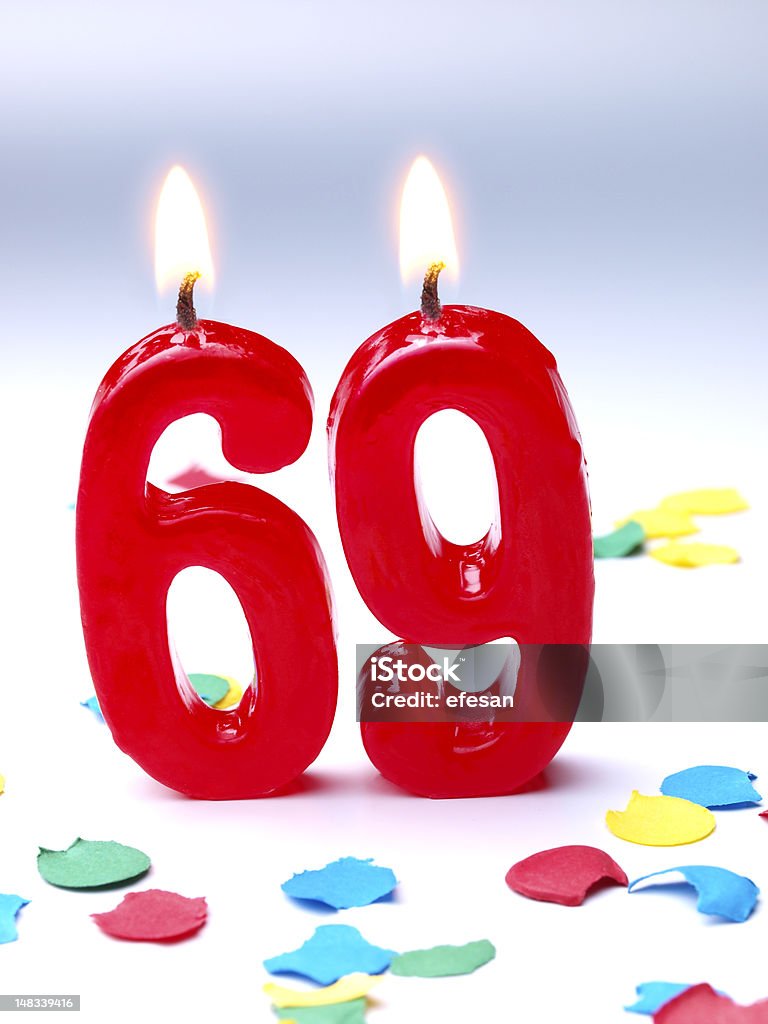 Cumpleaños, aniversario Nr. 69 - Foto de stock de 65-69 años libre de derechos