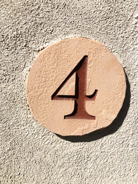 istock Sunlit Number 4 Street Address 1483394986