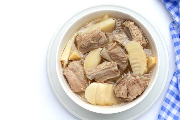 istock Fresh bamboo shoots with pork ribs soup 1483400858