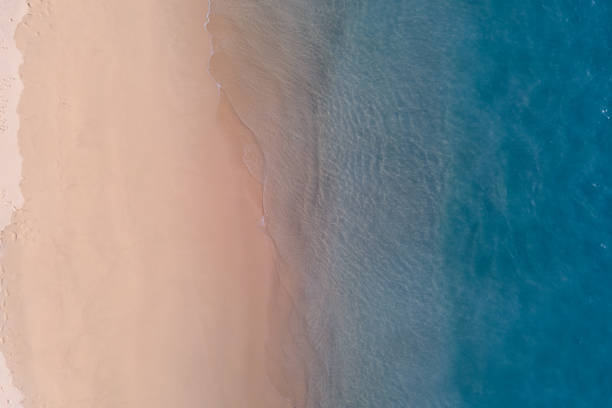istock Top view blue water sea and beach 1483401960