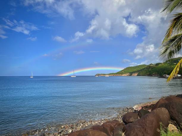 istock Rainbow at the Caribbean sea 1483403149