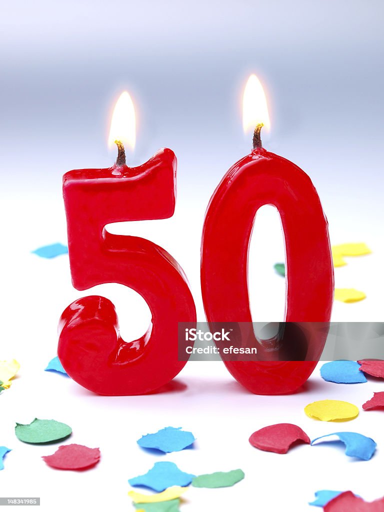 Geburtstag-Jubiläum Nr. 50 - Lizenzfrei 50-54 Jahre Stock-Foto