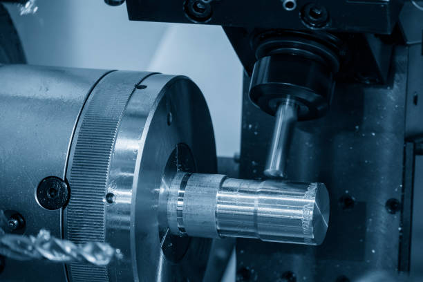 istock The high technology metal working with CNC turning machine. 1483423359