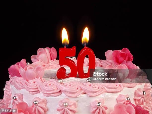 버스데이기념일 케이크 Nr 50 생일에 대한 스톡 사진 및 기타 이미지 - 생일, 45-49세, 50