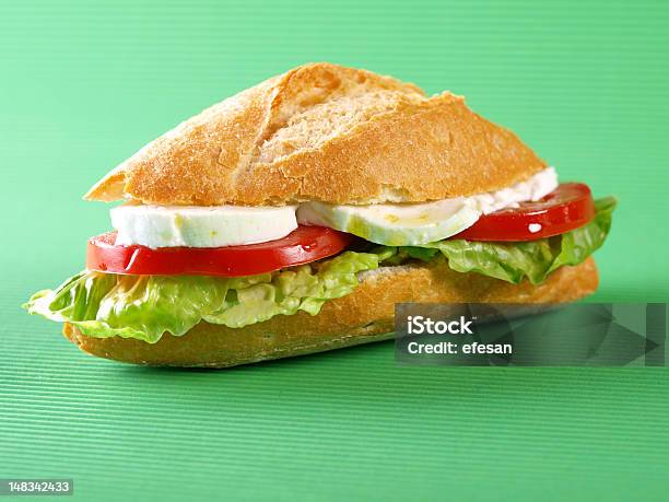 Gemüse Sandwich Bocadillo Pflanzliche Stockfoto und mehr Bilder von Baguette - Baguette, Brotsorte, Einzelner Gegenstand