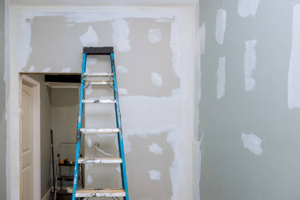 istock In this painting, you can see a newly built house that has been plastered with drywall and is now ready for painting 1483429708