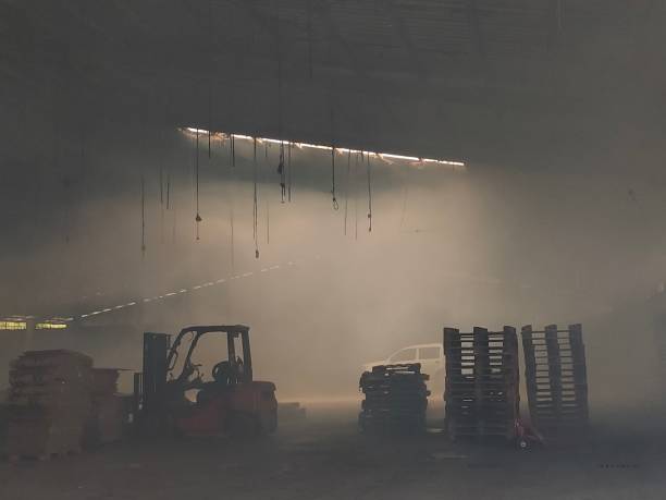 istock Dark factory ,abandoned factory 1483440065