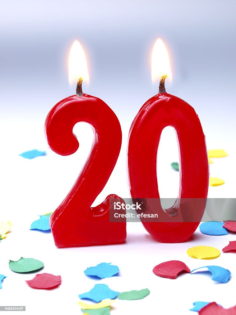 Cumpleaños, aniversario Nr. 20 - Foto de stock de 20-24 años libre de derechos