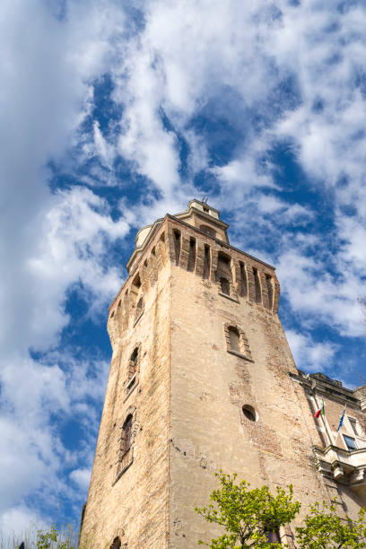 Padua, Italy. April 2023.  The Specola tower is the headquarters of the Astronomical Observatory of Padua.