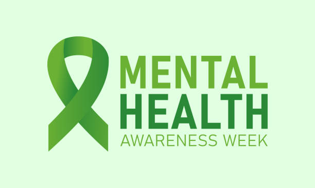 istock National mental health awareness week. May is mental health awareness week. Vector template for banner, greeting card, poster with background. Vector illustration. 1483453864
