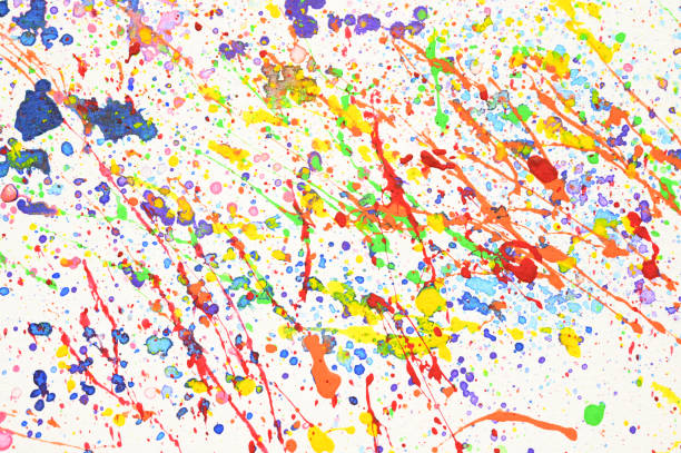 istock water colour splash on white paper, colorful art design 1483463055