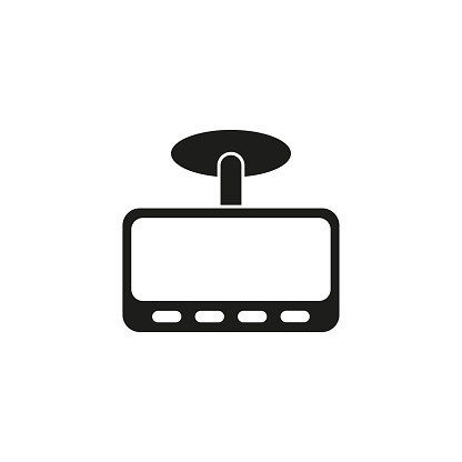 Drive recorder, Dvr icon vector Car dash cam sign for graphic design, logo, web site, social media, mobile app. Vector illustration. EPS 10.