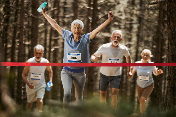 istock Yes, I have won the marathon! 1483470532