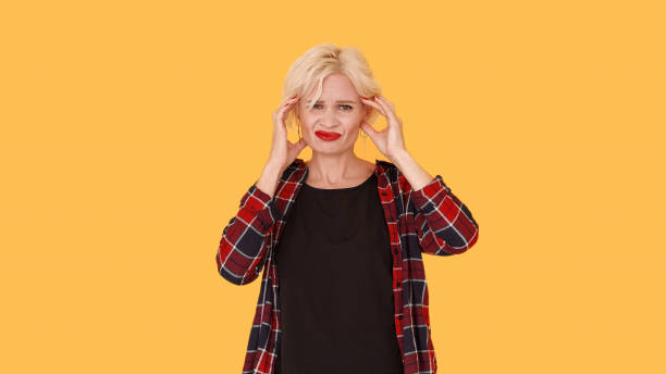 istock Headache frustration suffering woman bad feelings 1483472224