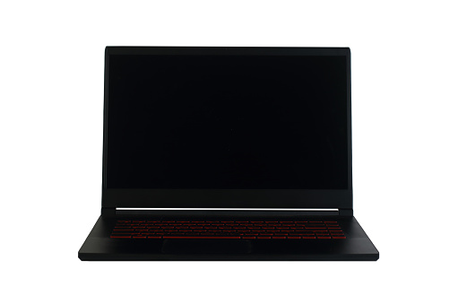 Front View of Modern Laptop