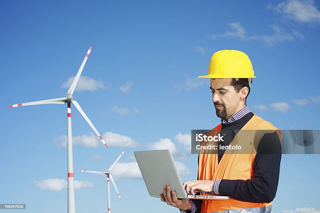 Technician Engineer in Wind Turbine Power Generator Station Technician Engineer in Wind Turbine Power Generator Station,italy Adult Stock Photo