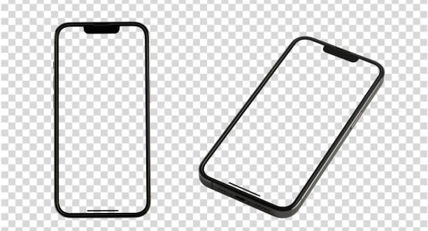 istock Smartphone frameless mockup. Studio shot of Smartphone - Clipping Path 1483475977