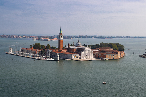 Beautiful panoramic view of San Giorgio Maggiore in Venice