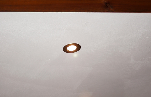 LED spot on the ceiling