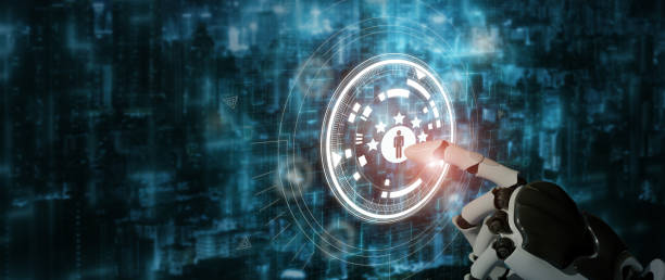 istock Using AI and automation technology in marketing for customer service, enhancing customer satisfaction, customer survey and feedback analytics. AI-Based Chatbots on customer service in E-commerce. 1483484159
