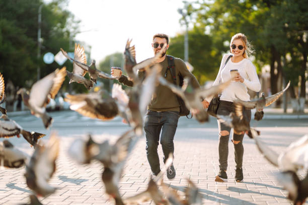 istock Happy young couple spending time together, drinking coffee 1483485456