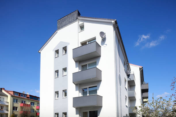 istock Residential building, Modern apartment building in spring, Bremen 1483487181