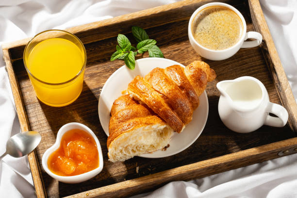 istock Breakfast in bed on a sunny morning 1483488636