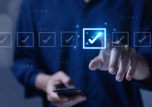 istock Checklist Place a checkmark on the box in the list. 1483491048