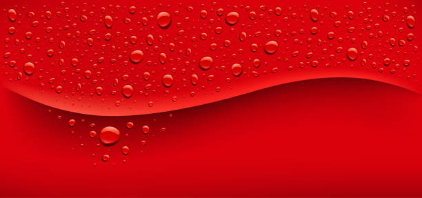 Background dark red water with many drops and place for your text dark red background with many water drops and place for your text coca cola stock illustrations