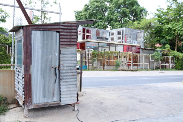istock Guardhouse made from zinc plate. 1483503757