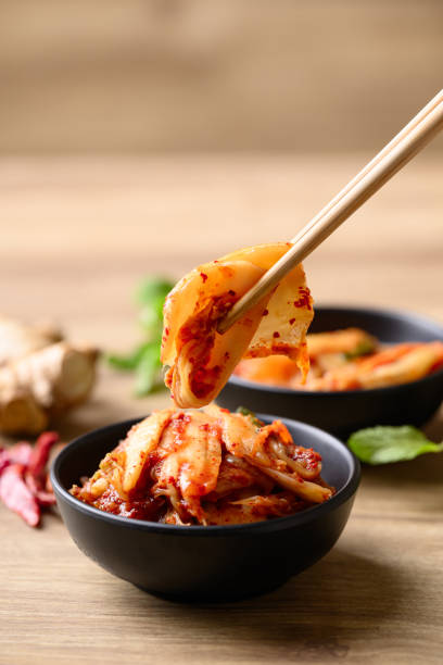 Kimchi cabbage, Korean homemade fermented side dish food