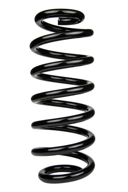 istock Car spare part. Large metal spring on white background. cushioning spring over white background, auto spare parts. automotive suspension springs on a white background 1483505495