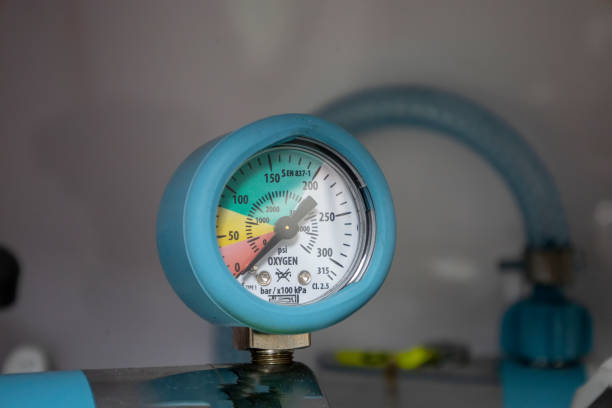 istock Reducer for medical oxygen in an ambulance 1483505596