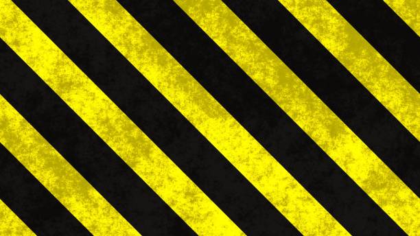 istock Grunge Caution Stripes Textures, warning stripes, safety stripes, warning background. 1483511140